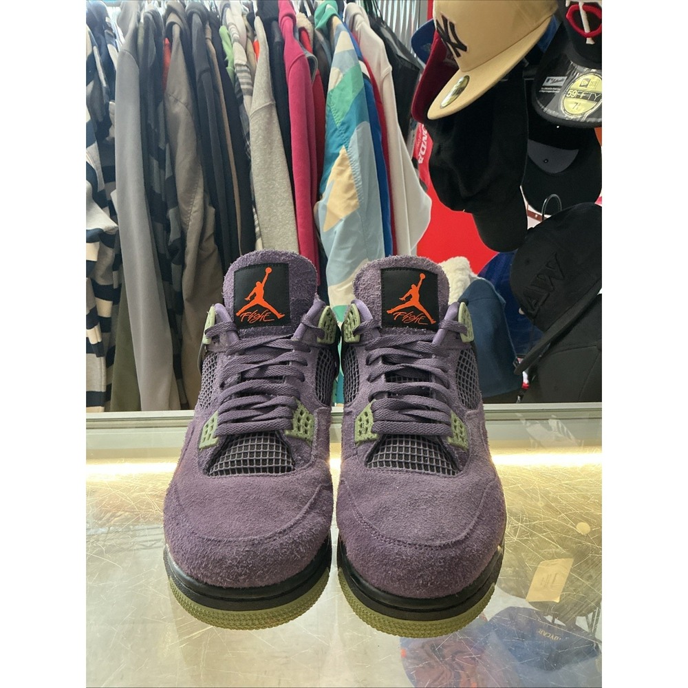 Air Jordan 4 Retro Canyon Purple Suede Mid Top Lace-Up AQ9129-500 Size 15.5w